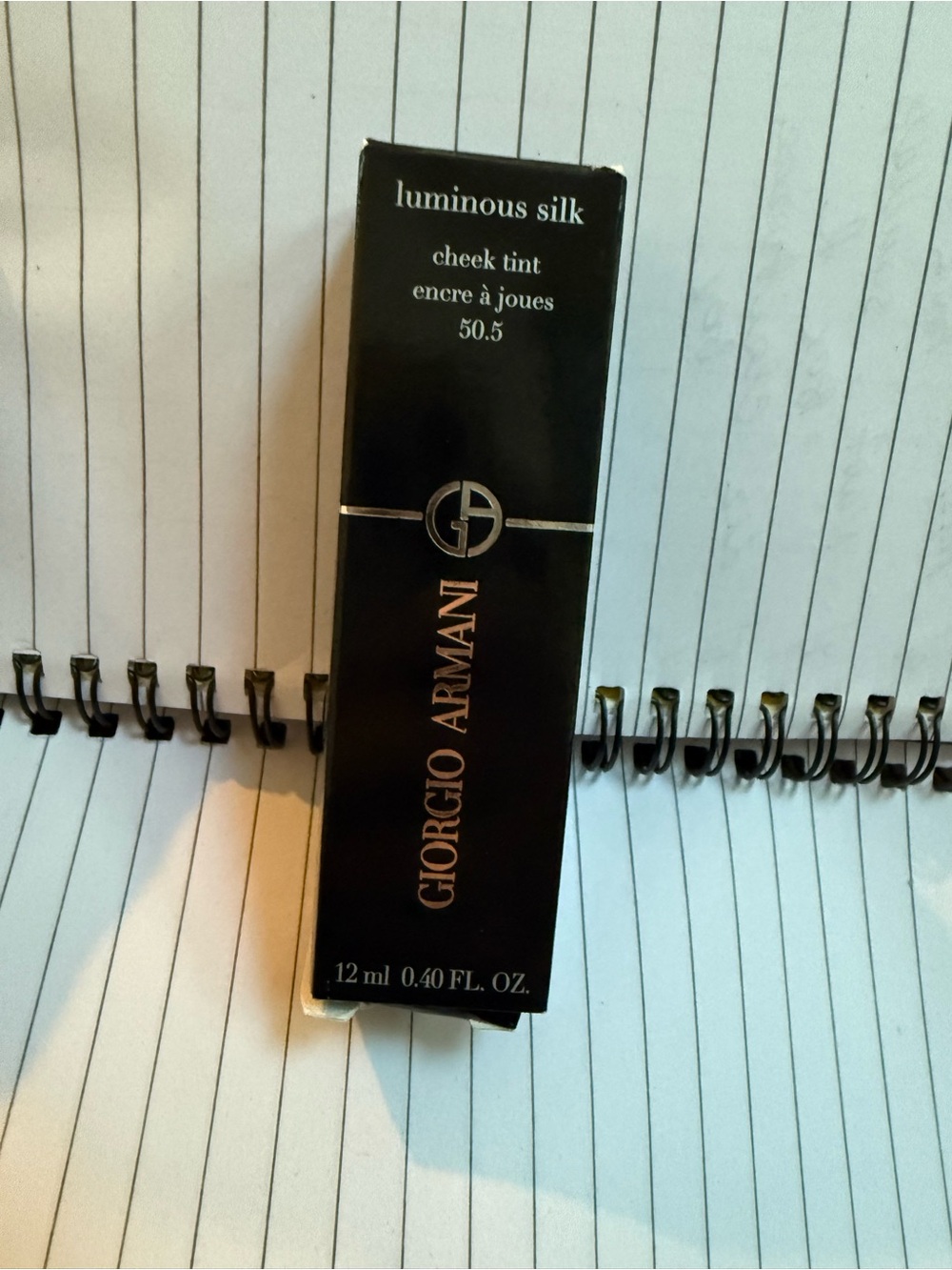 Georgia Armani Luminous Silk Cheek tint 50.5 Rosy Peach Color 12 ml New